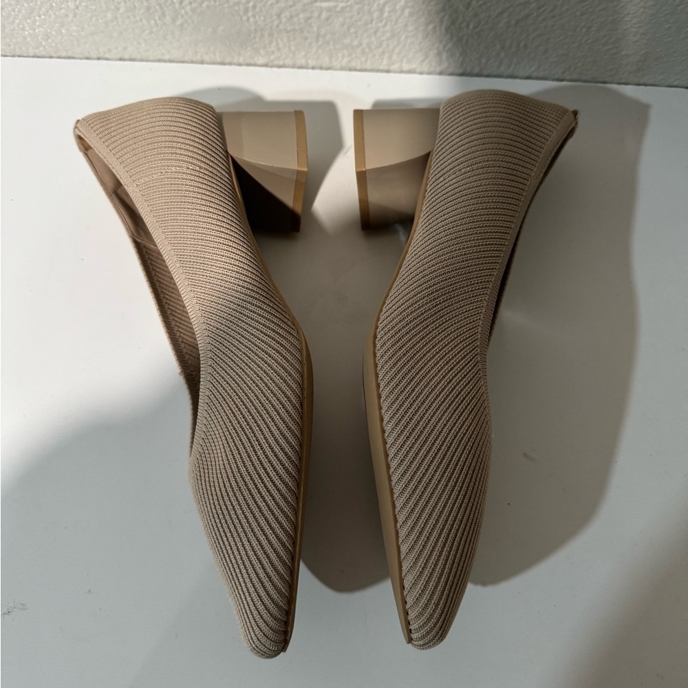 ARROMIC Women's Pumps, Closed Toe Chunky Square Toe Low Block Heels size 10W - Picture 10 of 12